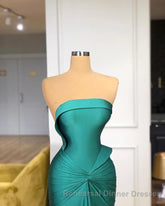 Elegant Strapless Long Mermaid Evening Semi Formal Prom Dress Online